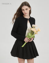 Catherine Hart one-button knit cardigan