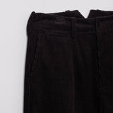 WOMAN CLASSIC CORDUROY PANTS DEEP BROWN