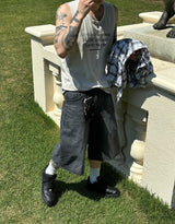 No.0814 stone carpenter denim SHORTS