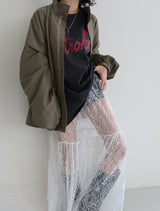 ラクシークスリーブレイヤードオーバーサイズフィットTシャツ