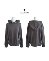 ピアアイレットオーバーサイズフーディ (3colors)