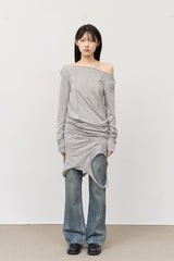 (W) Out Stitch Top