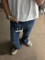 [A-P9978] +5cmクールセミブーツカットデニムパンツ(656)