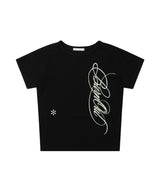 バーニングリーフTシャツ (ブラック) F26QB060