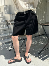 Cutting cotton short pants(2color)