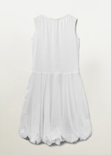 シアードVネックボリュームドレス (White)