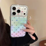 [1+1BOGO]カラフル ポルカドット ゴールド アクセント フルカバー iPhone ケース (iPhone 14–17 Series)