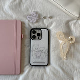 [Mademoment] vintage heart bear design iphone epoxy case