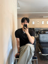 スナップ レイヤード マッスル ショートスリーブ Tシャツ