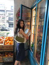 グレインバミューダパンツ_navy