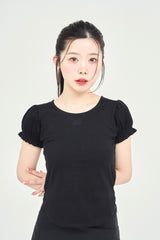 パフスリーブ半袖Tシャツ