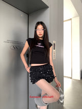 リボンレター半袖Tシャツ