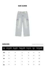 BTB : BLANK POCKET CARGO JEANS [BLUE CORE]