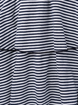 Fluffy double skirt_stripe black