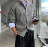  all-day round neck knit cardigan