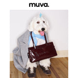 muva.レディース アンダーアームバッグ トップレイヤー カウハイド レザー ラージキャパシティ ショルダーバッグ