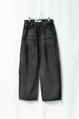 low waist washing wide denim(2colors)