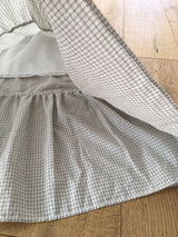 Banding check cancan skirt