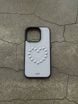 heart stud case (white)
