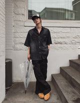 Mute Dyeing Wide Cargo Pants