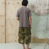 Boteh half T-shirts / Mud gray
