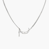 Drop Half Moon Necklace