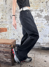 [Unisex] アンダーカッティングブーツカットパンツ