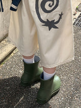 Yuhin Middle Color Rain Boots