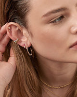 Modern Triple Ball Stud 925 Silver Earring E002-01H