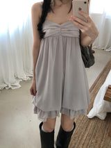 Eve Shirring Mini Dress (3 colors)