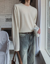 Vide Ribbed V-Neck Knit