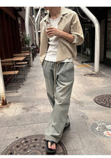 [Unisex] リネンクロップチェックシャツ ver.2(3color)