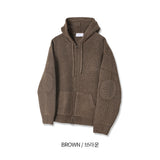 No.1076 M KNIT hood ZIP-UP (7color)