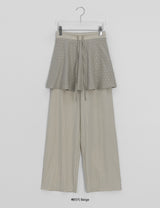 Pisont Dot Layered Skirt Pants
