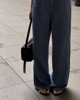Odd denim shoulder bag