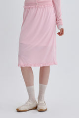 Overlace Layered Skirt [Pink]