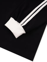 UNISEX Leris ラグランラインカラーロングスリーブ Black White (FCD3TS801M)