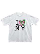 Love NY printing half sleeve 2C