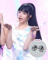 [Hearts2Hearts Ian Piercing] ダイアモンドリングハギーズピアス - Silver Color