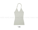 RING STRAP HALTER TOP