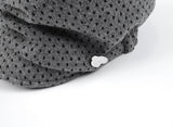 SOFIA CAP (POLKA DOT GREY)