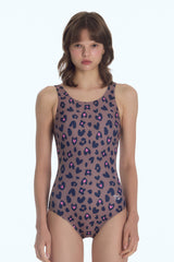 [Sweetie Leopard_brown]Uバック ワンピース スイムウェア