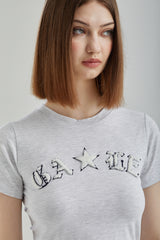 ブークレクロップドTシャツ