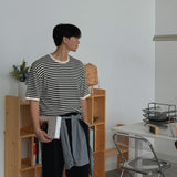 ASCLO Alone Mini Border Short Sleeve Knit (5color)