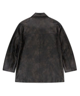 FAUX LEATHER CARCOAT