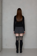 ［2EA 1SET］PETAL RIB LACE SOCKS