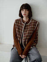 FLEECE REVERSABLE CHECK VEST 