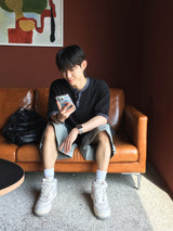 クミン ワッフル ヘンリーネック ショートスリーブTシャツ 5C