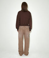 SCRIPT LOGO CROP HALF ZIP UP