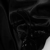 GLOSSY PADDING JUMPER  - BLACK
